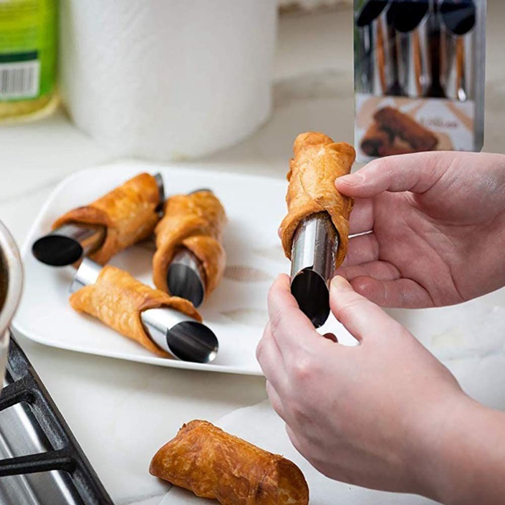 Danish Pancake Pan - Металлические формы для датских канноли, 6