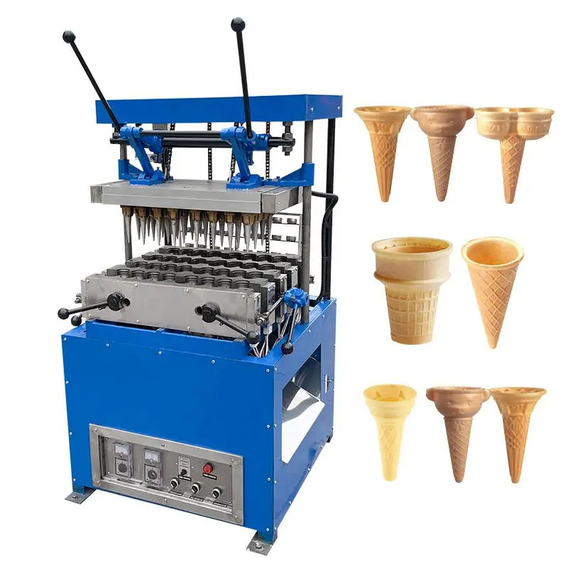 Waffle Cone Maker - Автоматическая электрическая вафельница из нержавеющей стали