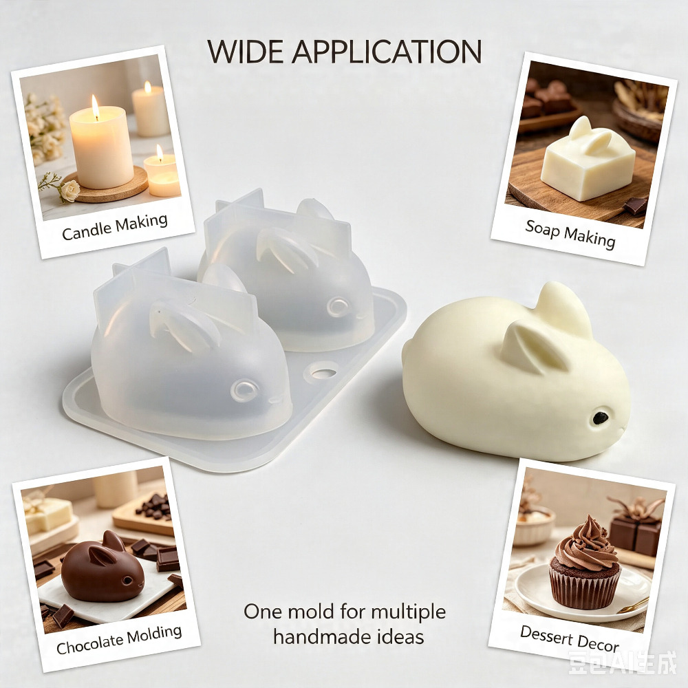 3D мини-форма из пищевого сили – обзор и цена Bunny Cake Mold
