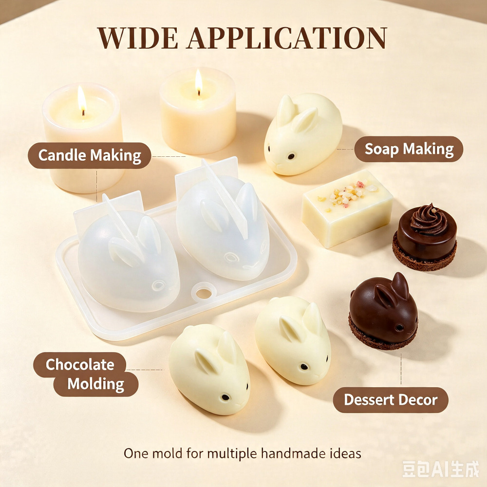 3D мини-форма из пищевого сили – обзор и цена Bunny Cake Mold