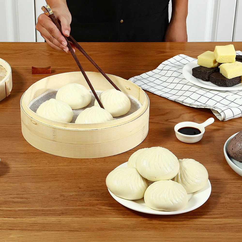 Бамбуковая Паровая корзина с к – обзор и цена Bao Steamer Bamboo