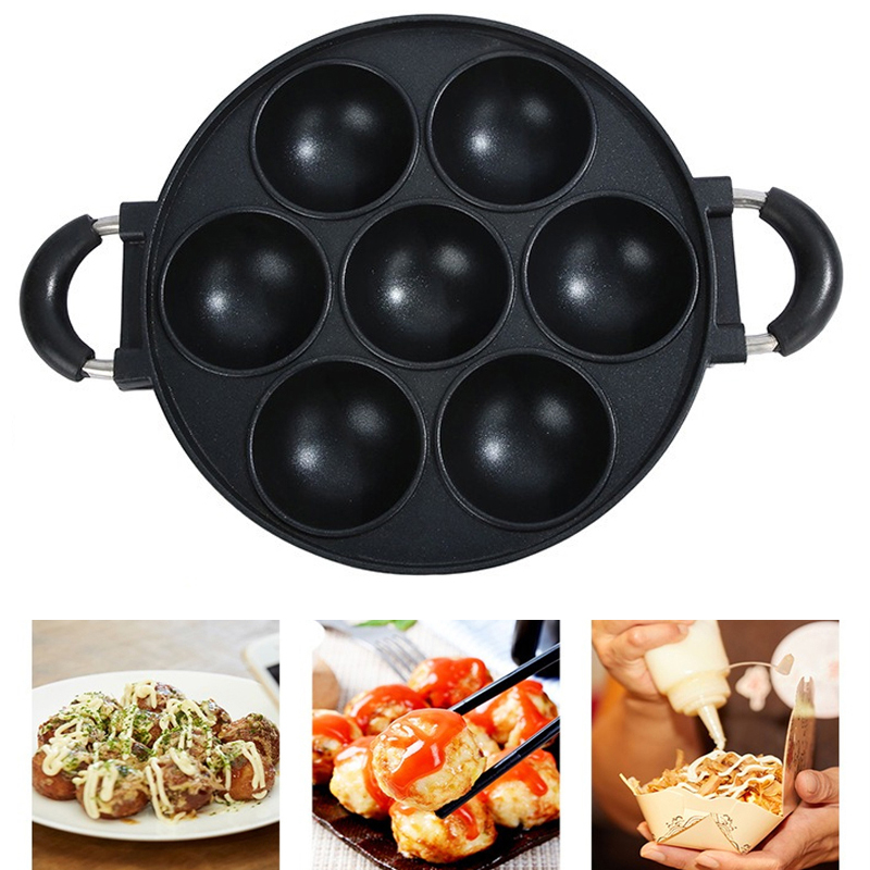 7 отверстий, кастрюля для приг – обзор и цена Egg Waffle Pan
