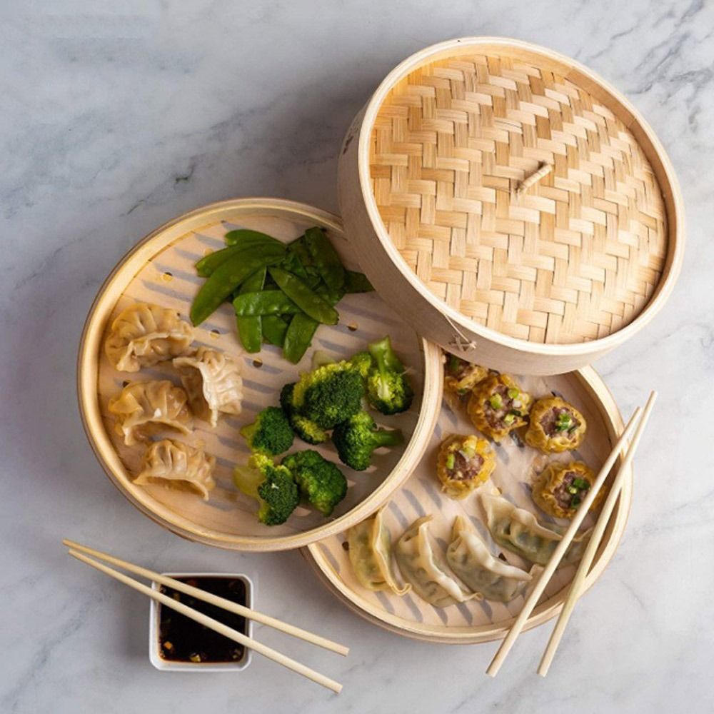 Бамбуковая корзина для паровар – обзор и цена Bao Steamer Bamboo